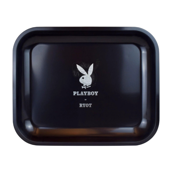 Ryot X Playboy Rolling Tray / Large / Silver Bunny